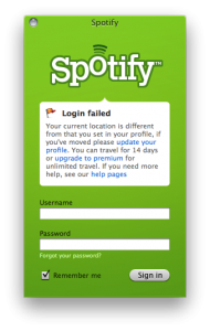 Spotify Error